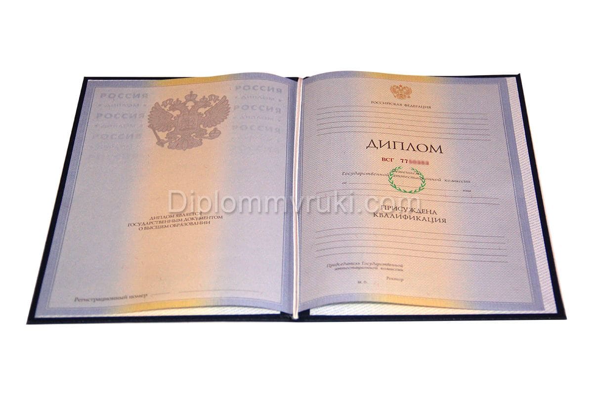 Диплом о высшем образовании 2010 - 2011 года